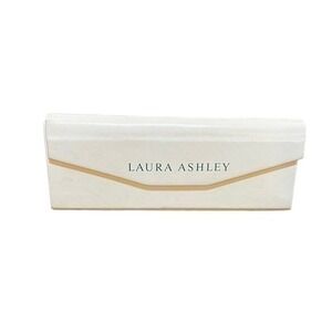 Laura Ashley Vintage White triangle sunglass eyeglass case
